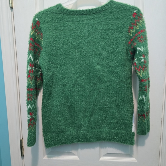 Holiday Time Owl Be Home For Christmas Sweater Size 14-16 Plus - Picture 3 of 5